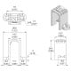 Angular Gear Motor Mount, long, x2, Pololu 2681