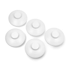 Round pass-through foot switch PN31 230V - white 69mm - 5 pcs