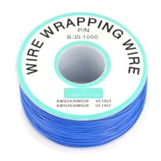 Insulated PVC Coated 30AWG Wire Wrapping Wires Reel 250m - blue