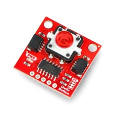 Qwiic mygtukas, raudonas LED - SparkFun BOB-15932