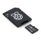 Raspberry microSD 64GB 100MB/s Class A2 Memory Card with Raspberry Pi OS - with adapter and case included