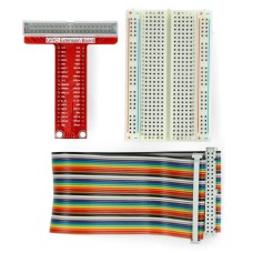 Extension GPIO Raspberry 3B+/3B/2B/B+ to the contact plate + tape + breadboard