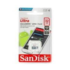 SanDisk Ultra microSD atminties kortelė, 32 GB 100 MB / s, UHS-I klasė 10 