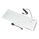 Silicone keyboard Esperanza EK126W USB / OTG - white 