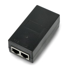 Desktop PoE power supply - RJ45 - with IEC C8 socket - 48V / 0.5A / 24W - black - IPS