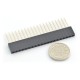 Cut-out socket 1x20 pins straight 2.54mm - vertical long