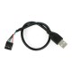 USB A cable 0.3m with socket 1x5