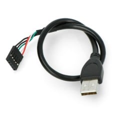 USB A cable 0.3m with socket 1x5