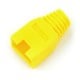 Strain relief boots for RJ45 8P8C wire - yellow - 10 pcs