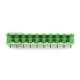 Male mounting strip, 10-pin, 5.08 mm pitch, angled, open 