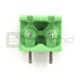 Male mounting strip, 2-pin, 5.08 mm pitch, angled, open 