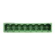 Male mounting strip, 8-pin, 5.08 mm pitch, vertical, closed 