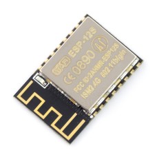 WiFi module ESP-12S ESP8266 Black - 9 GPIO, ADC, PCB antenna