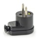 WT-16 plug - to a socket with grounding - black 