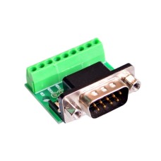 DB9 RS232 Serial to Terminal Male Adapter