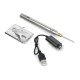 FlatPro2 Solder cordless soldering iron with temperature control - 200-470 °C - silver - Webski