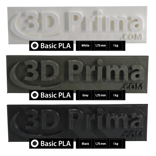 3D filament Prima Basic PLA 1.75mm 1 kg - Black