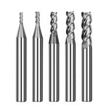 TwoTrees HRC55 3 Flutes Tungsten Carbide End Mills for CNC - 5pcs