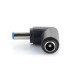 Adapter DC plug / socket 5.5x2.1mm - angled