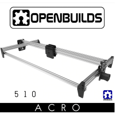 OpenBuilds ACRO System rėmas 500x1000mm - sidabrinis