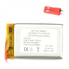 Battery Li-Pol Akyga 450mAh 1S 3.7V