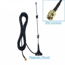 Antena LTE/GSM/3G/WLAN visakryptė pastatoma su magnetu 2.4GHz 7dBi SMA