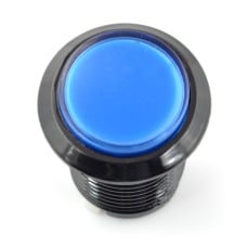 Arcade Push Button 3.3cm - Blue with Lightning