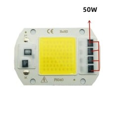 COB LED 50W - 230V - white light - for halogen lamps and floodlights