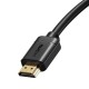 Baseus 2x HDMI 2.0 4K 60Hz kabelis, 3D, HDR, 18Gbps, 2m (juodas) 