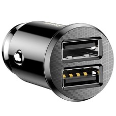 Baseus car charger 2x USB 5V 3.1A - Black