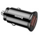 Baseus Circular Car Charger 2xUSB QC3.0 5A 30W - Black