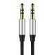 Base Yiven 3.5mm AUX cable 1m - Black / Silver