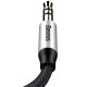 Base Yiven 3.5mm AUX cable 1m - Black / Silver