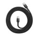 Baseus Cafule kabelis USB-C PD 2.0 QC 3.0 60W 1m - Juodas / Pilkas