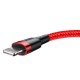 Baseus Cafule USB Lightning Cable 2.4A 0.5m - Red