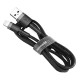 Baseus Cafule USB Lightning kabelis 1.5A 2m - Pilkas / Juodas