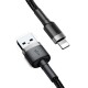 Baseus Cafule USB Lightning kabelis 1.5A 2m - Pilkas / Juodas