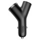 Baseus car charger Y Type 2xUSB 3.4A 40W - Black