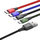 Baseus Fast USB Cable 4in1 2xUSB-C / Lightning / Micro 3.5A 1.2m - Black