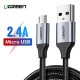 UGREEN micro USB Cable QC 3.0 2.4A 1.5m - Black