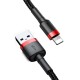 Baseus Cafule USB - Lightning kabelis 2.4A 0.5m - Raudonas - Juodas