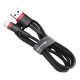 Baseus Cafule kabelis USB Lightning 2A 3m - Juodas / Raudonas