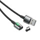 Magnetinis Baseus Zinc Micro USB kabelis 2.4A 1m - Juodas