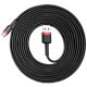 Baseus Cafule Micro USB Cable 2A 3m - Black / Red