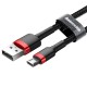 Baseus Cafule Micro USB Cable 2A 3m - Black / Red