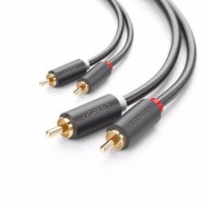 UGREEN AV104 2x RCA to 2x RCA Cable 1m - Black