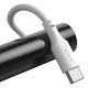 Baseus Simple Wisdom Data kabelių rinkinys USB į C tipo 5A 2vnt 1.5m - Baltas