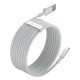 Baseus Simple Wisdom Data Cable Kit USB to Type-C 5A 2PCS 1.5m - White