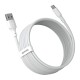 Baseus Simple Wisdom Data kabelių rinkinys USB į C tipo 5A 2vnt 1.5m - Baltas