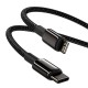 Baseus Tungsten Gold Cable Type-C to iP PD 20W 1m (black)